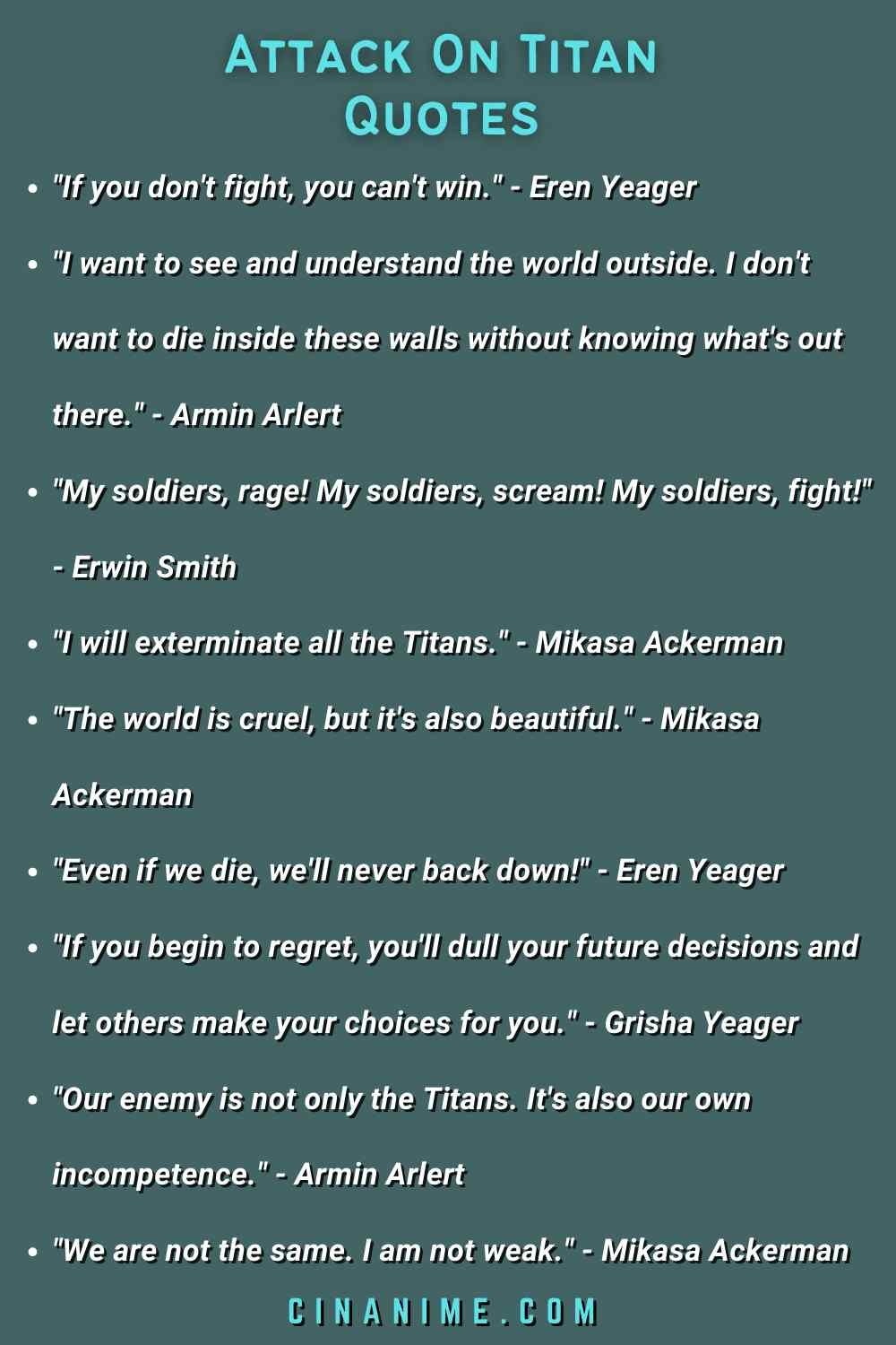 Attack On Titan Quotes